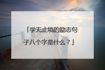 学无止境的励志句子八个字是什么?