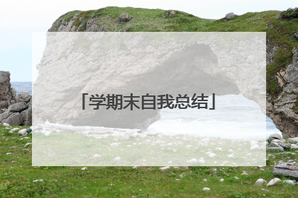 学期末自我总结