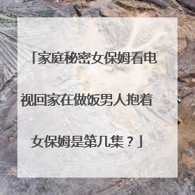 家庭秘密女保姆看电视回家在做饭男人抱着女保姆是第几集？
