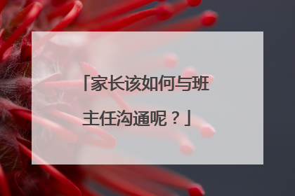 家长该如何与班主任沟通呢？