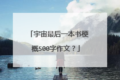宇宙最后一本书梗概500字作文?
