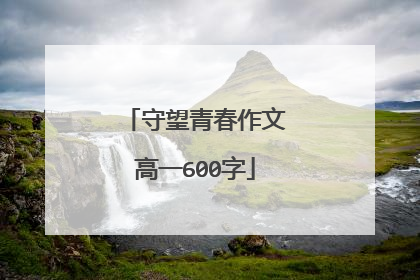 守望青春作文高一600字