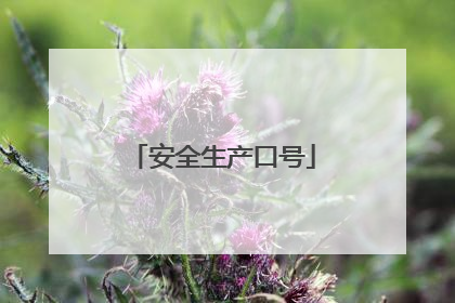 安全生产口号