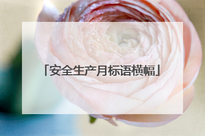 安全生产月标语横幅