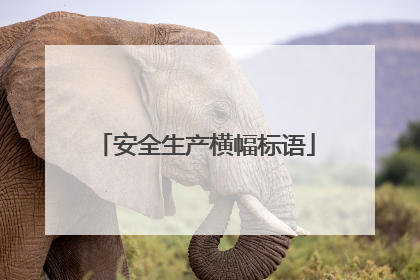 安全生产横幅标语