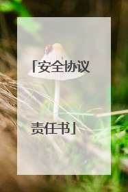 安全协议责任书