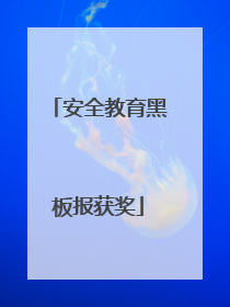 安全教育黑板报获奖