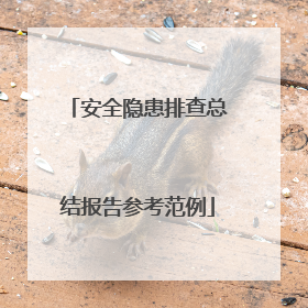 安全隐患排查总结报告参考范例