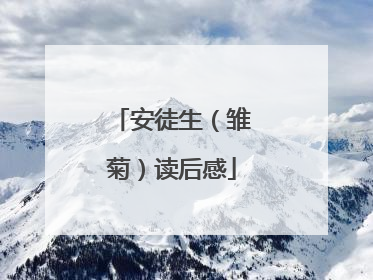 安徒生(雏菊)读后感