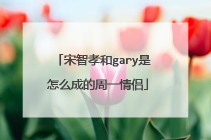 宋智孝和gary是怎么成的周一情侣