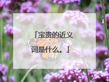 宝贵的近义词是什么。