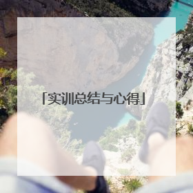 实训总结与心得