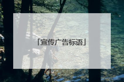 宣传广告标语