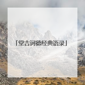 堂吉诃德经典语录