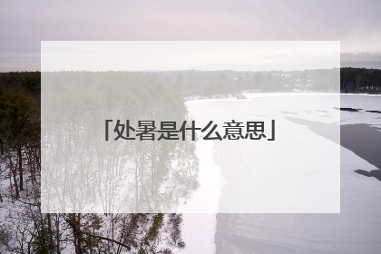 处暑是什么意思