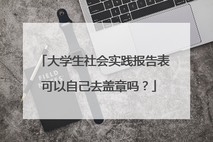 大学生社会实践报告表可以自己去盖章吗?