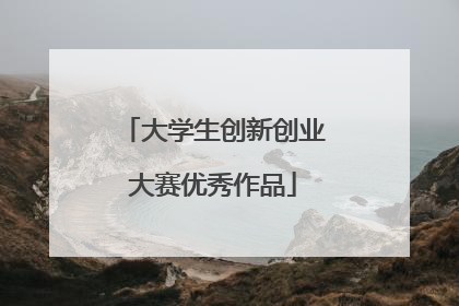 大学生创新创业大赛优秀作品