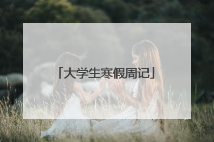 大学生寒假周记