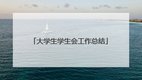 大学生学生会工作总结