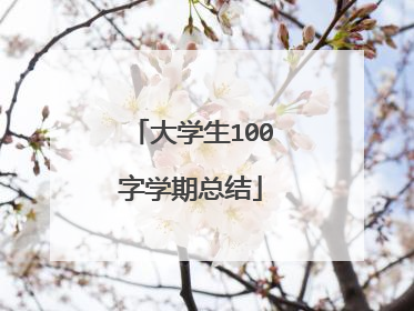 大学生100字学期总结