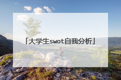 大学生swot自我分析