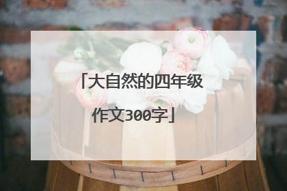 大自然的四年级作文300字