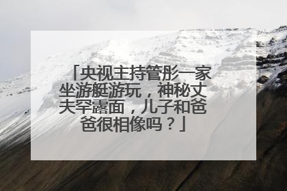 央视主持管彤一家坐游艇游玩,神秘丈夫罕露面,儿子和爸爸很相像吗?
