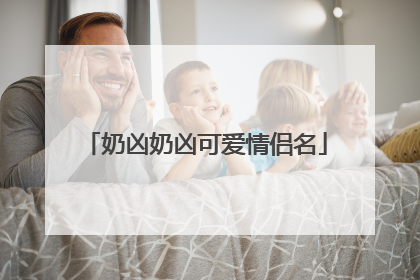 奶凶奶凶可爱情侣名