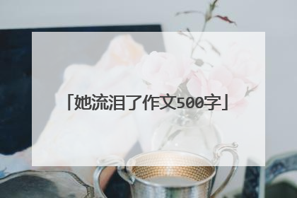 她流泪了作文500字