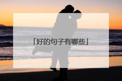 好的句子有哪些