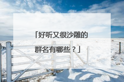 好听又很沙雕的群名有哪些？