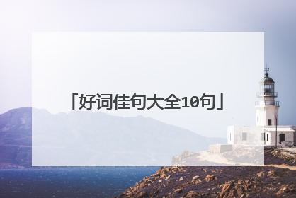 好词佳句大全10句