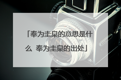 奉为圭臬的意思是什么 奉为圭臬的出处