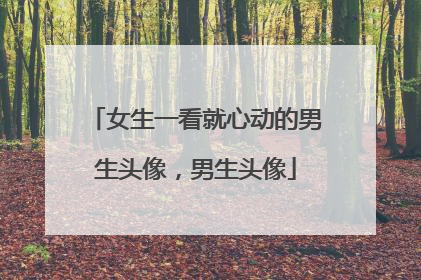 女生一看就心动的男生头像,男生头像