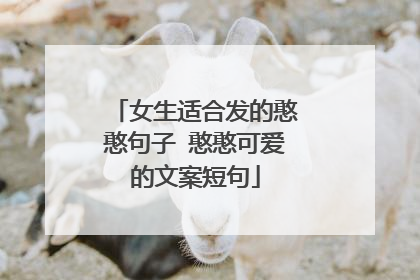 女生适合发的憨憨句子 憨憨可爱的文案短句