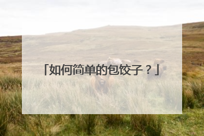 如何简单的包饺子？