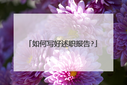 如何写好述职报告?