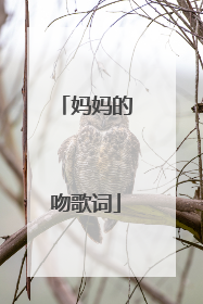 妈妈的吻歌词