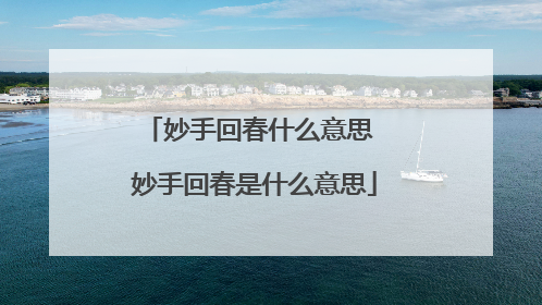 妙手回春什么意思 妙手回春是什么意思
