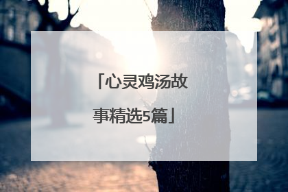 心灵鸡汤故事精选5篇