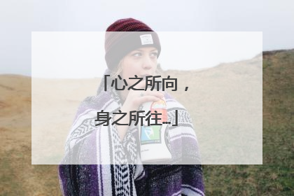 心之所向,身之所往…