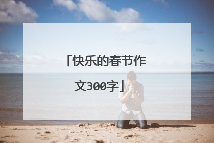 快乐的春节作文300字