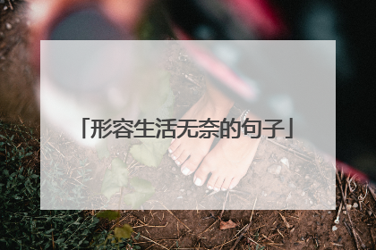 形容生活无奈的句子