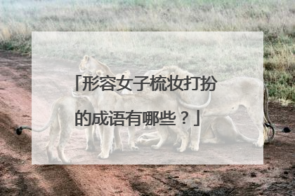 形容女子梳妆打扮的成语有哪些？