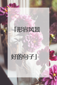 形容风景好的句子