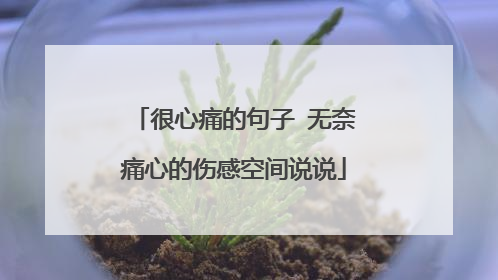 很心痛的句子 无奈痛心的伤感空间说说