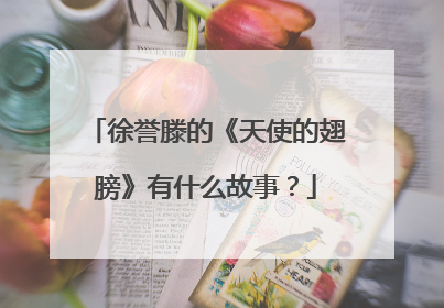 徐誉滕的《天使的翅膀》有什么故事?