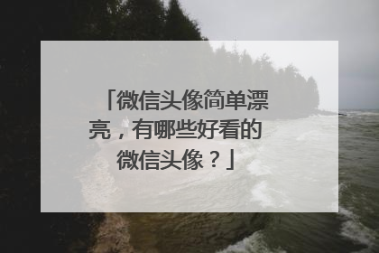微信头像简单漂亮,有哪些好看的微信头像?