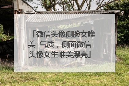 微信头像侧脸女唯美 气质,侧面微信头像女生唯美漂亮