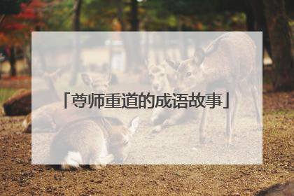 尊师重道的成语故事